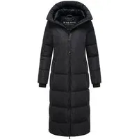 Marikoo Damen Winter Steppmantel Honiaa XVI mit Kapuze - Stylischer Steppmantel für Damen mit wärmender Füllung und verstellbarer Kapuze. Ideal für kalte Wintertage, ausgestattet mit Reißverschlusstaschen und elastischen Ärmelbündchen für besten Tragekomfort.