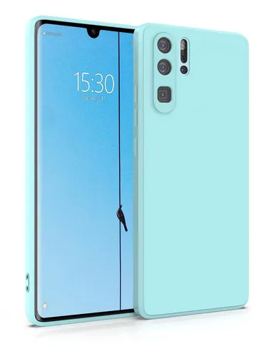 Hülle für Huawei P30 Pro - Handyhülle Cover aus Silikon Hellblau