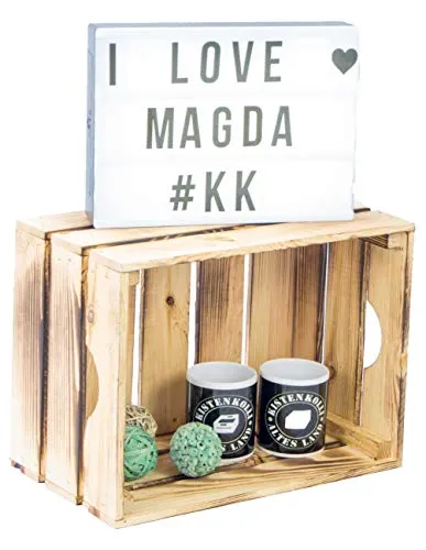 Kistenkolli Altes Land Gemüsekiste Magda geflammt STapelkiste Stapelbox Aufbewahtungkiste Holzkiste nachhaltig Obstkiste Weinkiste