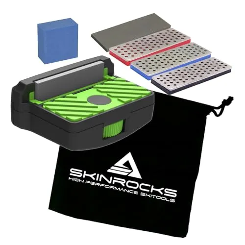 SkinRocks Elite X Edge Kantenschleifer Ski Snowboard Profi Edger Set 85°-90°