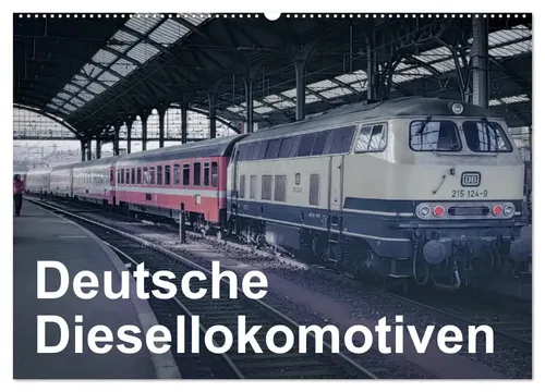 Michael Schulz-Dostal | Deutsche Diesellokomotiven Wandkalender 2026 - Kalender im DIN A2 Format mit 14 Seiten, zeigt Klassiker der deutschen Diesellokomotiven. Perfekt für Eisenbahnliebhaber und als dekorativer Wandschmuck.