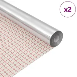 Vidaxl Self-adhesive Mirror Film 45 X 100 Cm 2 Pcs Silver Pet