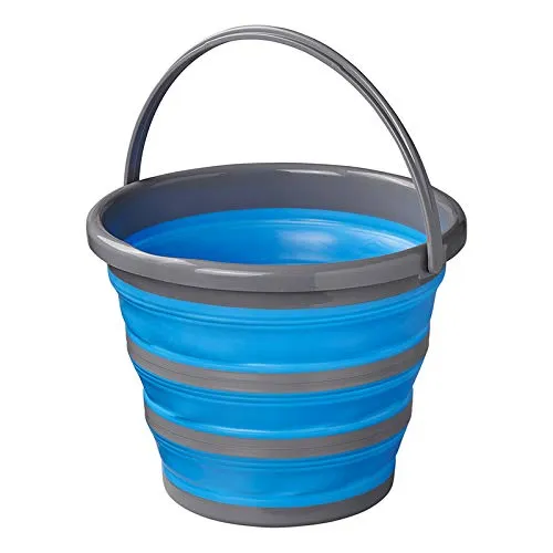 APT Falteimer rund | faltbar | 10 Liter | Wassereimer | Spülschüssel | Spüleimer | Camping - Eimer