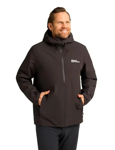 Jack Wolfskin WISPER INS JKT M - Atmungsaktive Outdoorjacke - Funktionsjacke in braun (S), wasserdicht und winddicht, ideal für Outdoor-Aktivitäten bei jedem Wetter.