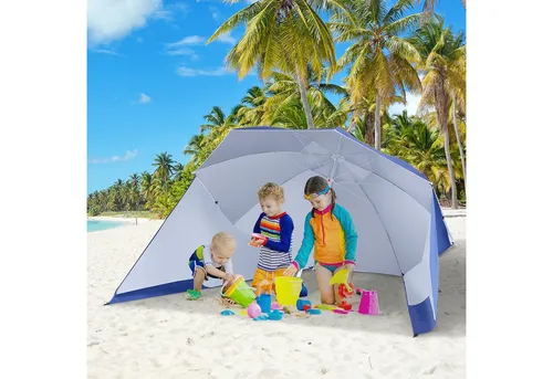 Outsunny Sonnenschirm 2-in-1 in blau von Outsunny