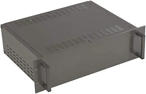 Produktbild RS PRO 19 Zoll Rack Gehäuse 3U Schwarz, 482,6 mm x 425mm x 132,6 mm