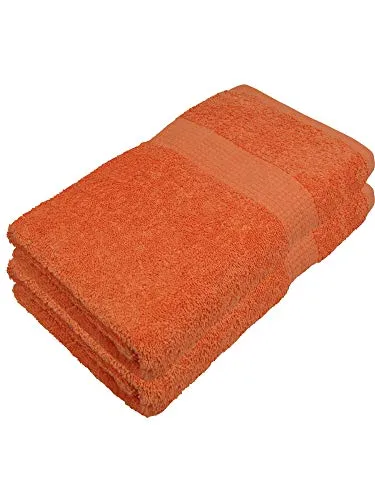 Miamar 2 er Set Saunatuch 80 x 200 cm weich saugstark in 15 Farben erhätlich 500g/m² 100% Baumwolle Öko-Tex Orange