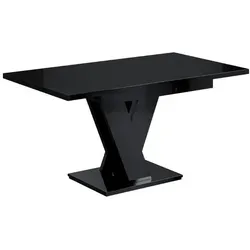 Altdecor Esstisch Schwarz Hochglanz