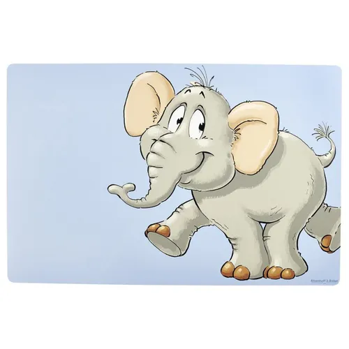 Ritzenhoff und Breker Happy Zoo Elefant Eddie Platzmatte in blau von Heimtextilien