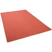 STRONG Feinschlingen Velour Teppich Terrakotta – 24 Größen verfügbar - Teppich aus 100% Polypropylen, maschinengetuftet, ideal für jeden Raum mit einer Gesamthöhe von ca. 5 mm und einem Gewicht von 900 gr. pro m².