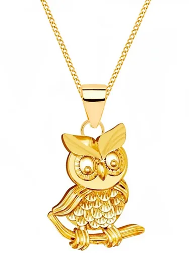 Elegante Eulen-Halskette aus 925 Sterling Silber von Goldene Hufeisen