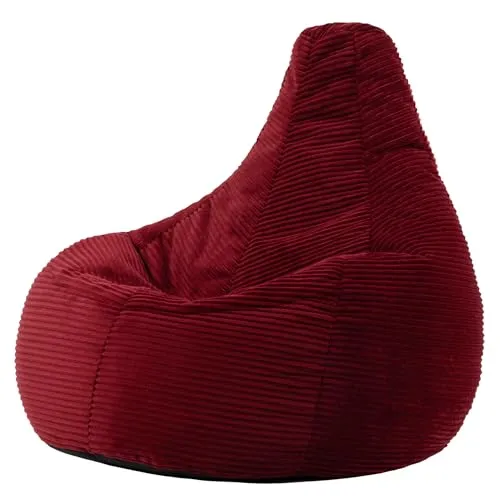 Icon Dalton Sitzsack Cord Burgund in rot von Icon