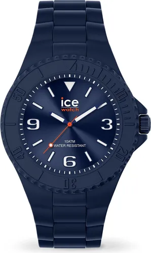 Ice Watch Eis Generation Herren 44mm Armbanduhr - Armbanduhren für Herren mit 100 m Wasserdichtigkeit und stylischem blauen Silikonarmband – ideal für Taucher und sportliche Aktivitäten.