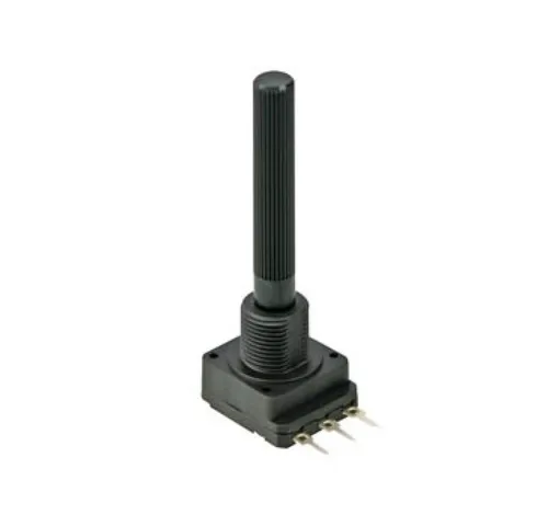 Piher Fernbedienungshalter Drehpotentiometer 15mm mit Kohlebahn für Gebrauch mit PCBs. Plastikgeh, (1-tlg)