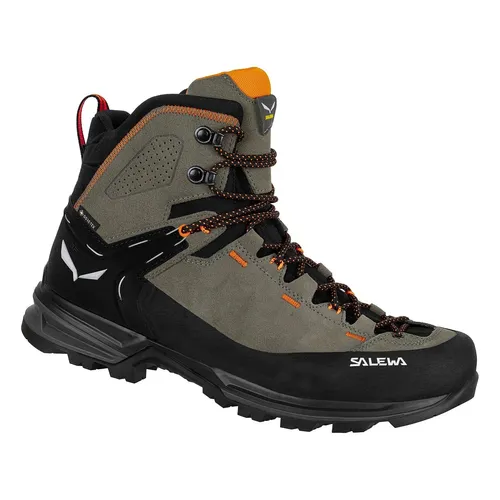 Salewa MTN Trainer 2 Mid GTX Wanderschuhe - Wanderschuhe für Herren aus strapazierfähigem Veloursleder, wasserdicht dank GORE-TEX und ideal für Bergtouren mit hervorragendem Komfort und Grip durch die Vibram-Sohle.
