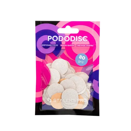 PodoDisc Pro Expert białe wymienne nakładki M gradacja 80 50szt. S 4820241065578