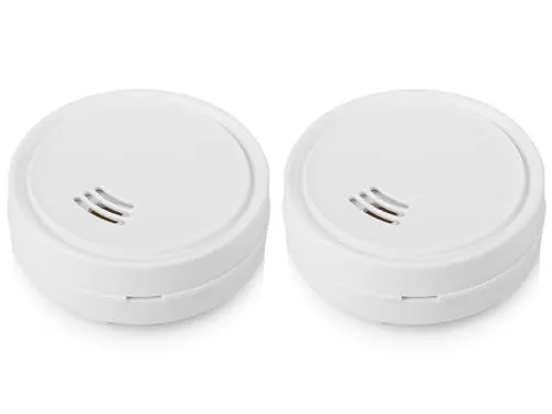 SMARTWARES Mini Wassermelderset Ø 6,3cm mit lautem 85dB Alarm, Schutz vor Wasserschäden