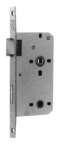 Sächsische Schlossfabrik Einsteckschloss Innentüren 55/78 WC ohne Abdeckung 20 eckig silber Links - A2202 81/101G