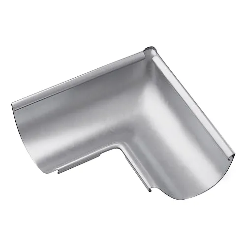 Rinnenwinkel für Dachrinne, Dachrinnewinkel Innenecke aus Titan und Zink, Breiter Rinnenwinkel mit hohem Wasserdurchfluss zum Rinnensystem 7tlg / 280 125 mm
