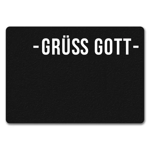 Grüß Gott Dialektgrüße Fußmatte ohne Rand Fußmatte Fussmatte Fußabtreter
