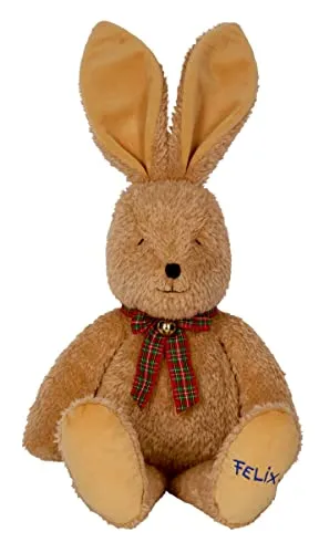 Felix, der Hase 6007 - XXL Plüsch Hase (ca. 85 cm) - Kuscheliger XXL Hase aus weichem Plüsch, ideal als Geschenk für Kinder. Mit Glöckchen für Spielspaß und Kreativförderung. Handwaschbar und pflegeleicht – der perfekte Begleiter für Abenteuer!