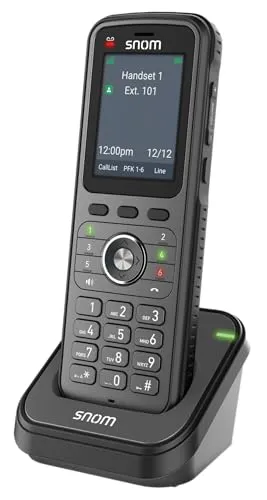 Snom M56 - Schnurloses Erweiterungshandgerät - Festnetztelefon mit Bluetooth-Schnittstelle, Rufnummernanzeige und dreiweg Anruffunktion für maximale Flexibilität und Komfort.