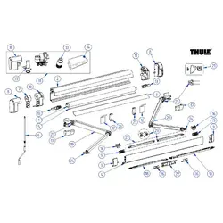 Thule Endkappen für Gehäuse Set 2-teilig für Omnistor 5200 von Thule