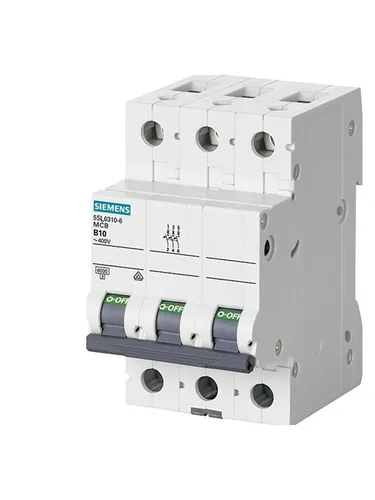 5SL63137 SENTRON Leitungsschutzschalter - 3-polig, 400V, 6kA Schaltvermögen, ideal für Mehrphasen-Betrieb und zuverlässigen Schutz