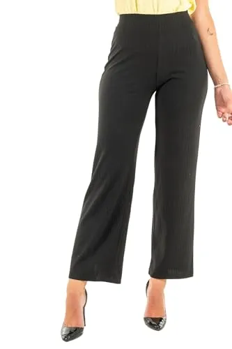 ONLY Jerseyhose ONLNella - Hochwertige schwarze Stoffhose - Stoffhosen in Größe M mit High Waist Schnitt, ideal für einen modernen Look und hohen Tragekomfort. Perfekt für den Alltag oder besondere Anlässe.