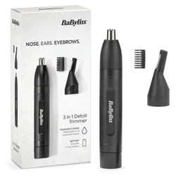 BaByliss Nasenhaartrimmer E652E - Multifunktionaler Trimmer - Nasenhaartrimmer, auch für Ohren- und Augenbrauenhaare geeignet, für eine präzise und einfache Haarentfernung.