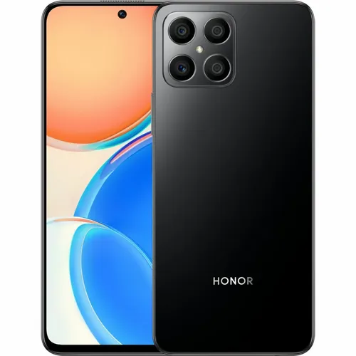 HONOR X8 Midnight Black, 5109ACYP - Simlockfreies Handy mit elegantem Design und leistungsstarker Kamera für beeindruckende Fotos und Videos.