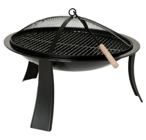 GartenHero Feuerschale Feuerschale 60 cm Metall Terrassenfeuer Feuerkorb Feuerstelle Grill