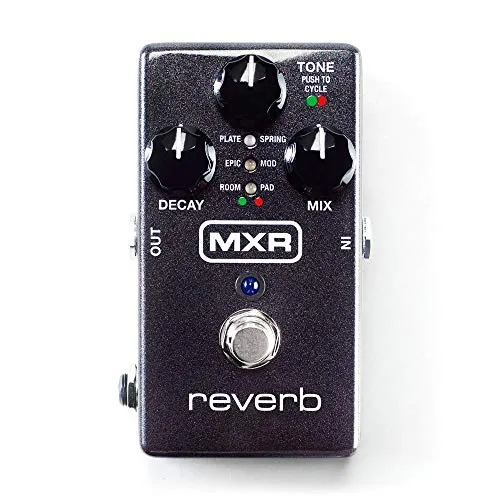 MXR M 300 Reverb - Kompaktes Effektpedal - Gitarren-Effektgeräte mit 6 hochwertigen Reverb-Optionen, ideal für kreative Soundgestaltung und Live-Performances.