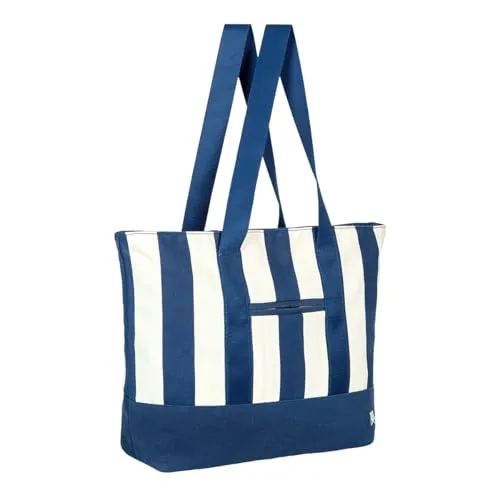 Dock & Bay Strandtasche marineblau - Vielseitige Strandtasche aus 100% recycelten Materialien, mit 15 kg Tragfähigkeit und wasserabweisendem Design – ideal für Strandtage, Wochenendausflüge oder als Handgepäck.