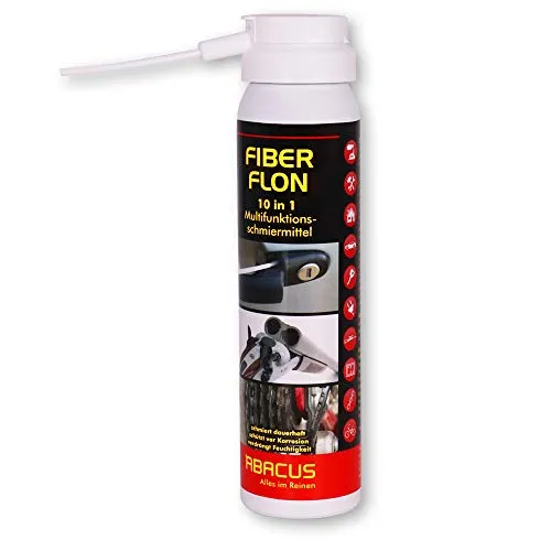 FIBER FLON 100 ml (3130) - Multifunktionsschmiermittel auf PTFE-Basis Schmiermittel Kettenspray Rostlöser Kriechöl Schneidöl Trennmittel Korrosionsschutz Kontaktspray Zahnradspray - ABACUS