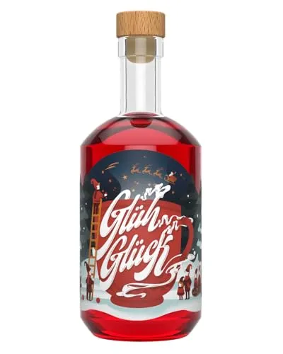 Winter Wonderland Glüh Glück I Spirituose mit Gewürzen, Früchten & Gin I 16% vol. (1 x 0.5l) I Vegan