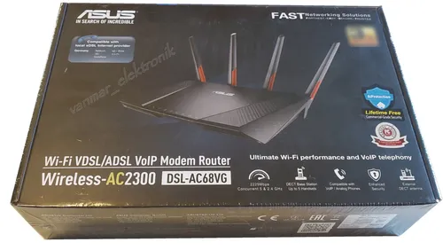 Asus DSL-AC68VG VOIP Modem Wifi 5 Router (DE-Version AC2300 MU-MIMO) NEUWARE