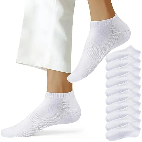 NUOZA Sneaker Socken Herren 43-46 Baumwolle Laufsocken Damen Sportsocken