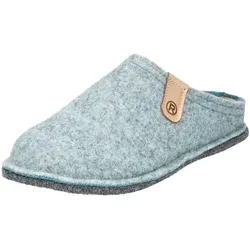 Rohde Damen Hausschuhe Pantoffeln Softfilz Lucca 6820, Blau, Größe 36 EU - Bequeme Hausschuhe aus Softfilz mit gepolsterter Lederinnensohle und flexibler Antirutsch-Laufsohle für optimalen Komfort und Sicherheit zu Hause.