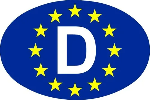 Hermann Schütz Aufkleber Europa-D Holografie 125x85mm  Aufkleber