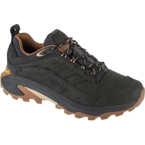Merrell Herren Halbschuhe Moab Speed 2 LTR Low WP J037783 Schwarz - Wanderschuhe mit wasserdichter Membran und optimaler Dämpfung, ideal für schnelle Wanderungen und Outdoor-Abenteuer.