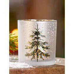 Windlicht Tanne weiß 8cm von GILDE