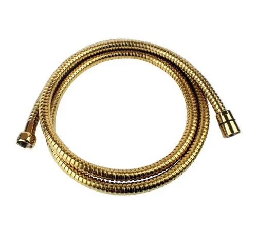 Sanixa Brauseschlauch 170 cm Standard Anschluss Brauseschlauch, Qualitäts Duschschlauch Gold 170 cm Standard Anschluss Brauseschlauch