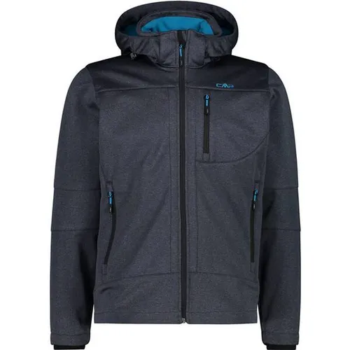 CMP Herren Funktionsjacke Kapuzen Softshelljacke - Wanderjacke mit abnehmbarer Kapuze und wasserdichter Clima Protect Thermobeschichtung (Waterproof 7.000), ideal für unbeständiges Wetter und Outdoor-Aktivitäten.