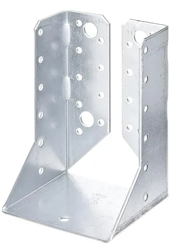 Alberts 820213 Balkenschuh Typ B - 80 x 120 mm, 25er Set - Hochwertiger Balkenschuh aus sendzimirverzinktem Stahl, ideal für stabile Konstruktionen. Mit 4 Löchern für einfache Montage. Perfekt für alle Projekte, bei denen Qualität zählt.