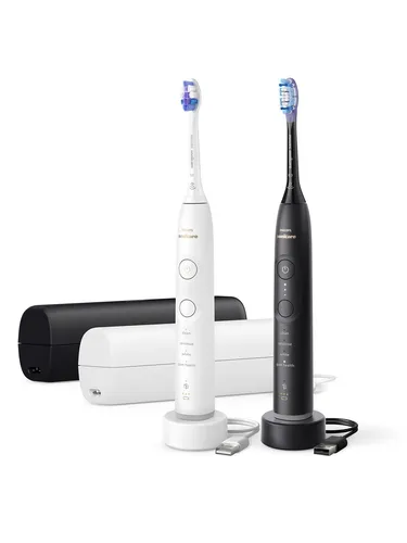 Philips HX7429/02 Sonicare 7100 Zahnbürste - Schwarz/Weiß - Elektrische Zahnbürste mit Sonicare Technologie für bis zu 10x mehr Plaque-Entfernung. 4 Putzmodi und ergonomisches Design sorgen für optimale Mundgesundheit und ein strahlendes Lächeln.