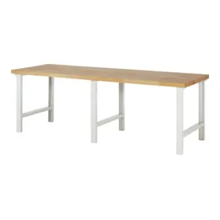 Rau Werkbank 7000-1 - Robuste Arbeitsplatte aus Buche - Robuste Werkbank 7000-1 aus 100 % Buche-Massivholz, mit 40 mm Plattenstärke und umweltfreundlicher Oberflächenbehandlung. Ideal für langlebige und ästhetische Lösungen in Ihrer Werkstatt.