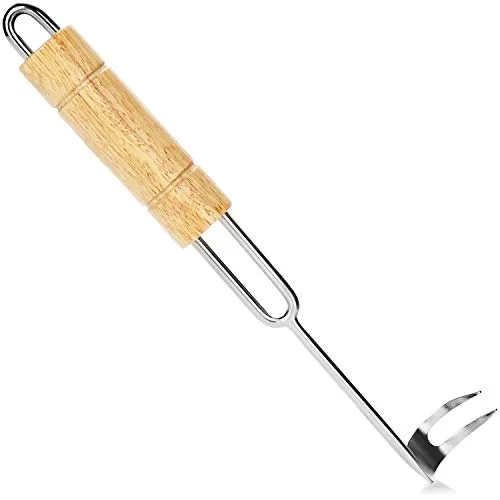 COM-FOUR® BBQ-Grillhaken, Premium-Grillbesteck, Fleischwenderhaken