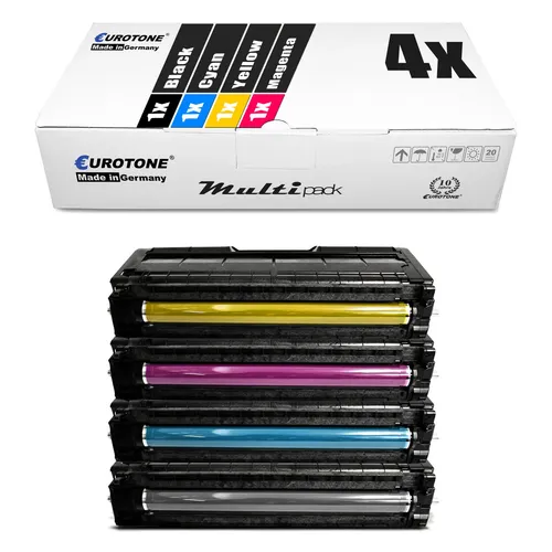 4x Toner f�r REcoh Aficio SP C 250 sf SFw e dn CMYK