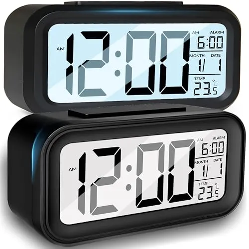 Retoo Digital Wecker mit Temperaturanzeige